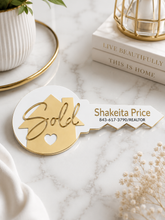 Sold Realtor Acrylic Key Sign