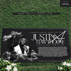 Personalized Memorial Black Granite (24x12)