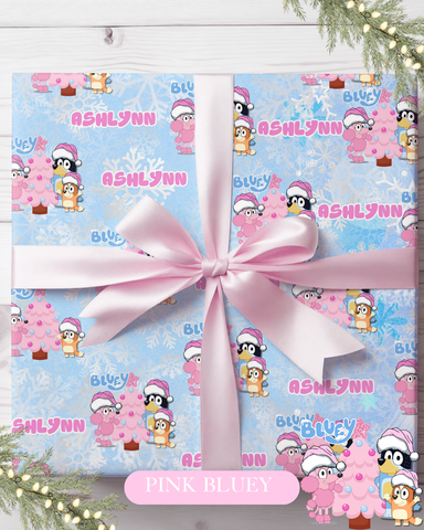 Pink Blue(Y) Wrapping Paper