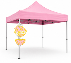 Custom Hanging Tent Market Sign (3D)