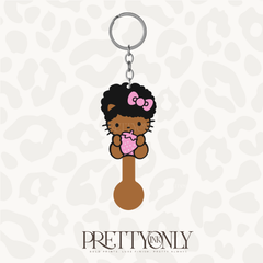 Berry Afro Aldi Quarter Keychain