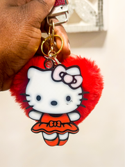 3D NFC Kitty Business Keychain