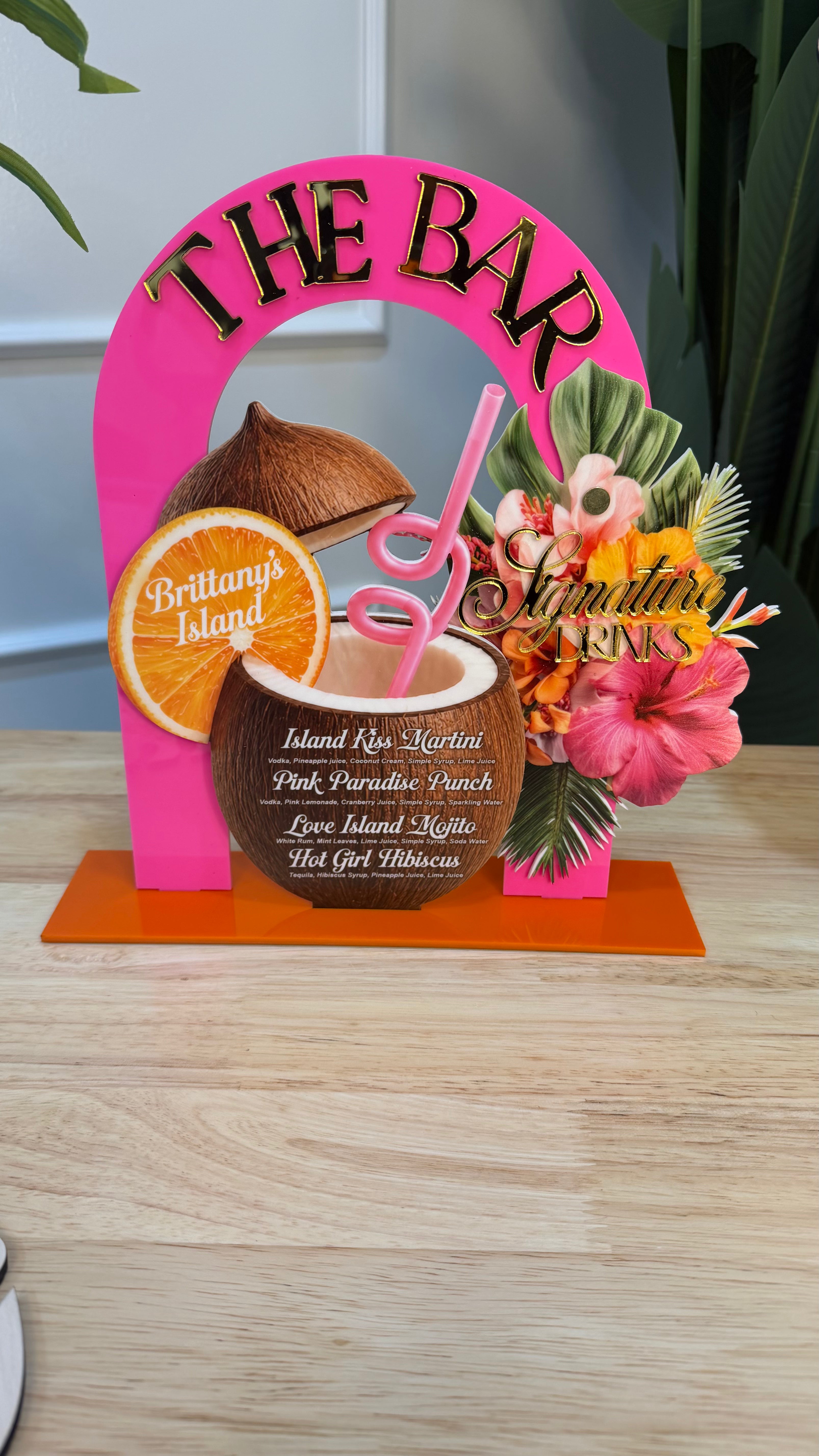 Custom Bar Menu Sign