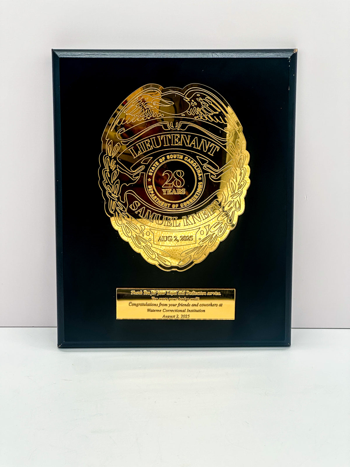 Custom Acrylic Plaque