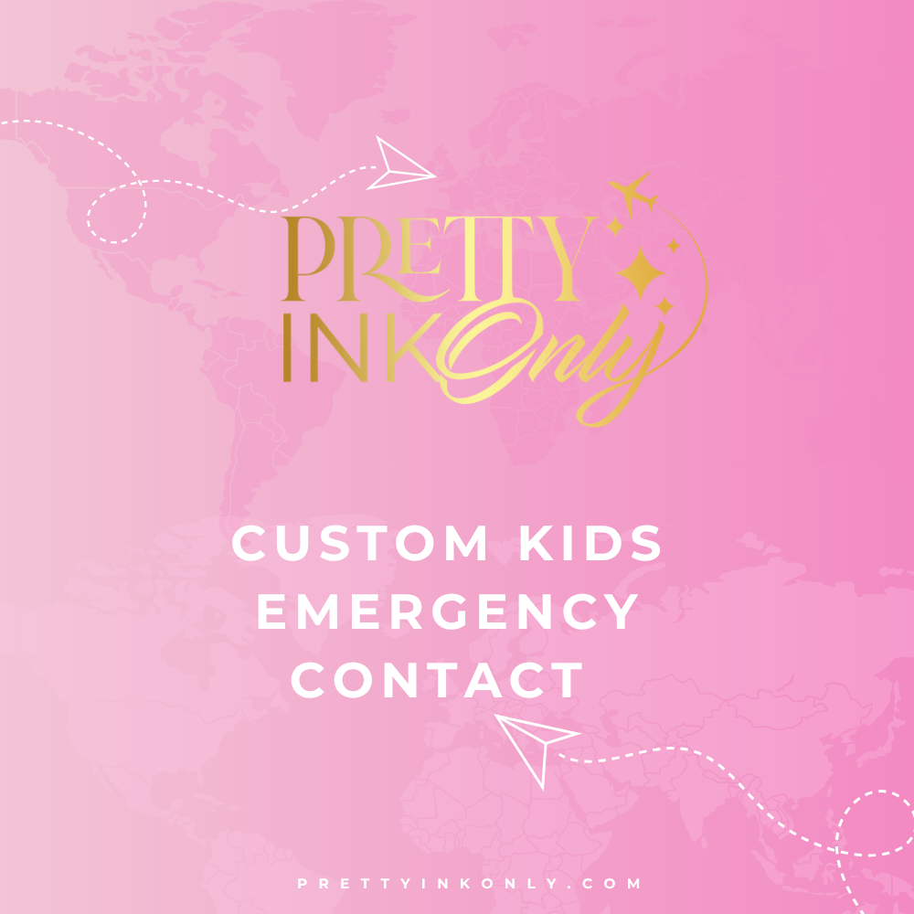Custom Kid's Emergency Contact Tag