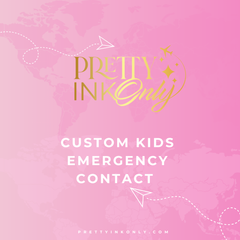 Custom Kid's Emergency Contact Tag