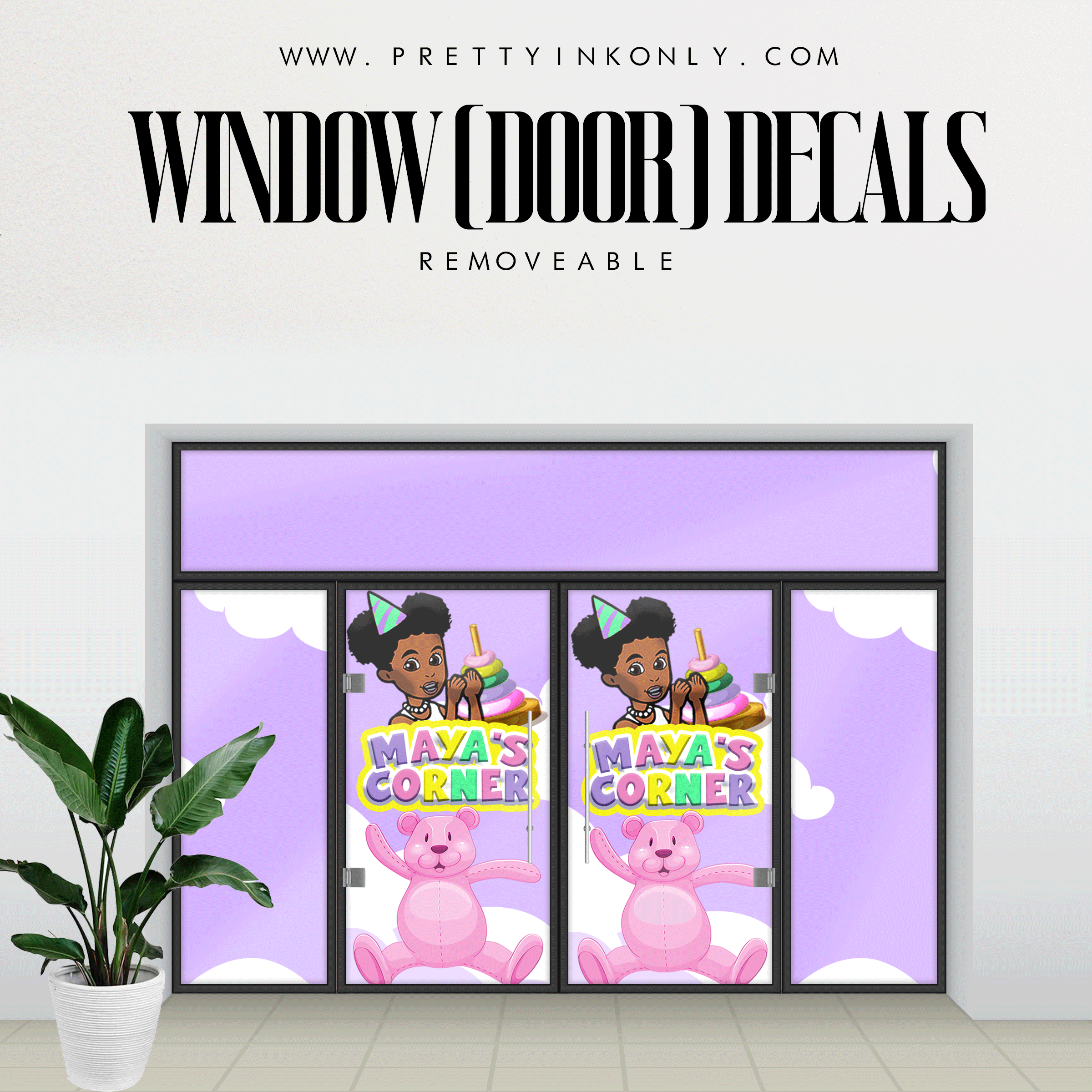 STOREFRONT/DOOR  Decal || Ready to Print