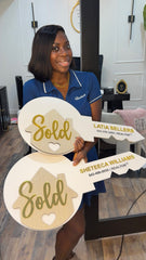 Sold Realtor Acrylic Key Sign