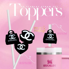 Luxury 3D CC Stanley Straw Set